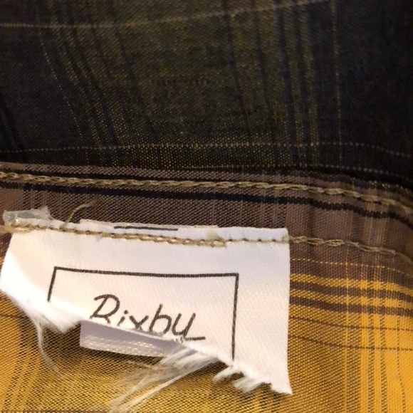 Men’s Bixby Nomad Made in India Slim Cut Short Sleeve Button Down Shirt Size L - Picture 10 of 11